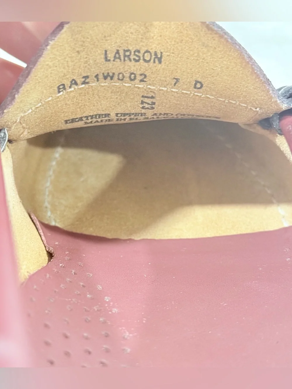 G. H. BASS Men's Larson Wine Weejuns Leather Penny Loafer Slip On Sz 7 D